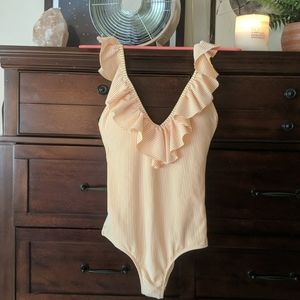 Cremesicle one piece swim suit